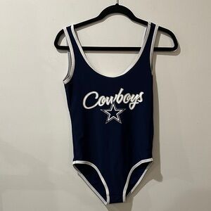 NFL Women's One Piece Swimsuit - Navy and White